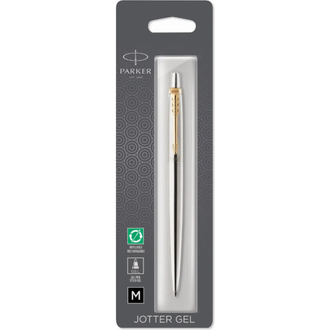 Ручка гелевая PARKER JOTTER CORE K694 () Stainless Steel GT M черный 2020672 Ручка гелевая PARKER JOTTER CORE K694 () Stainless Steel GT M черный 2020672